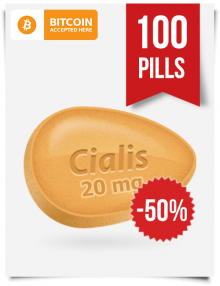Generic Cialis 20 mg x 100 Tabs