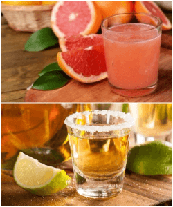 Alcohol and grapefruit juice