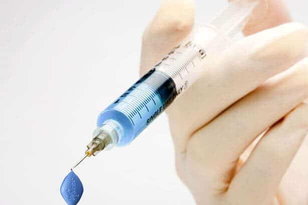 Injections of sildenafil
