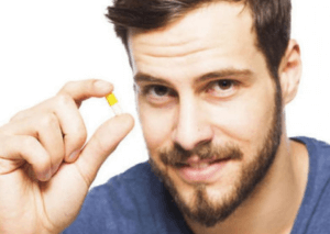 Man takes capsule